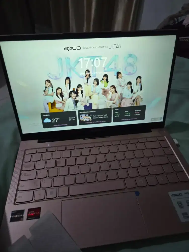 Baru 1 bulan Axioo hype 5 AMD X3 Rayzen 5 Lolypop series