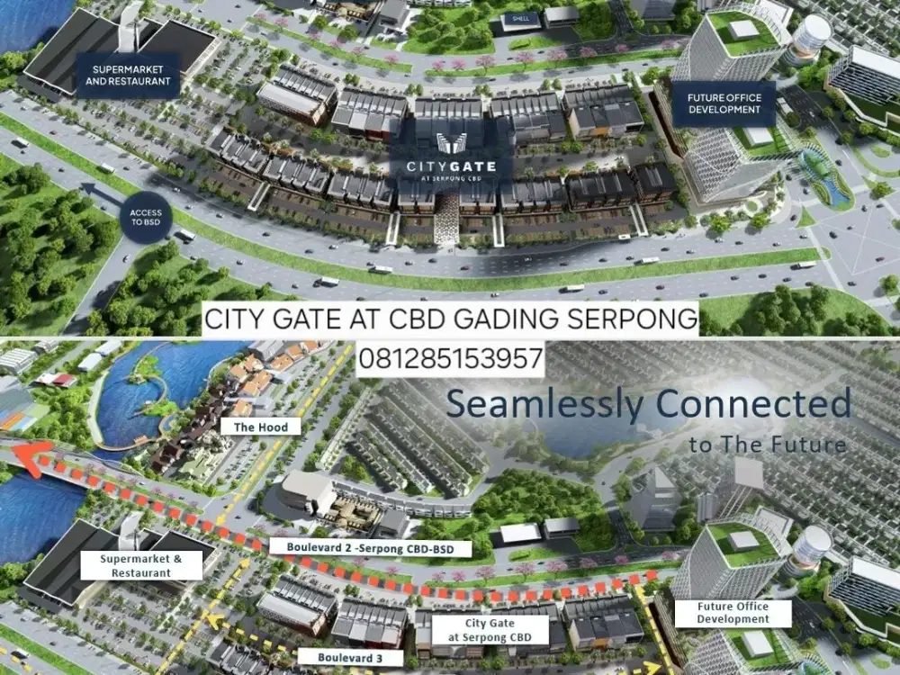 CITY GATE COMMERCIAL HUB AT CBD GADING SERPONG BY SUMMARECON BISNIS LOFT 5LANTAI PALING PREMIUM