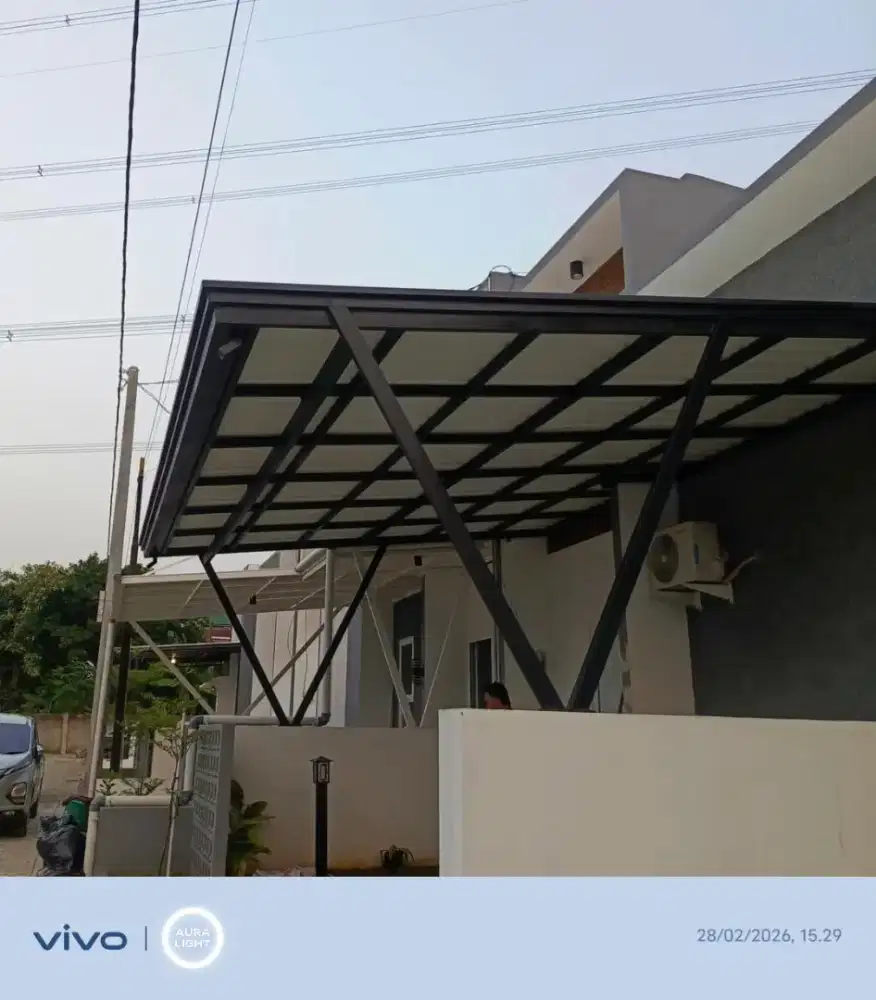 Promo pasang kanopi hollow galvanis