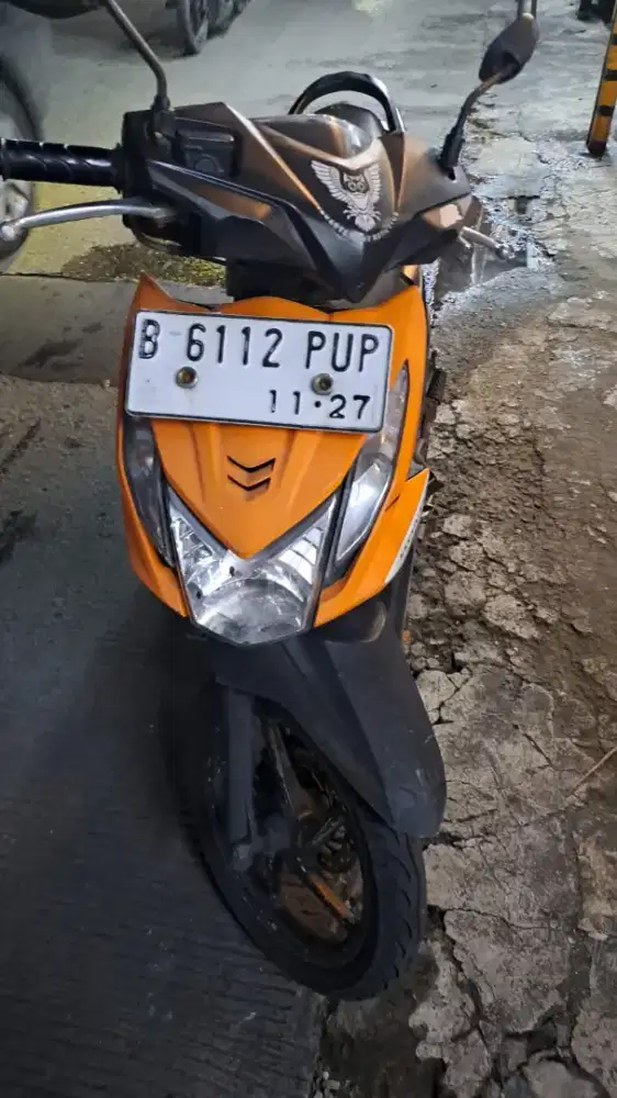 Beat biru orange 2012 fi orian plat 2027 BPKB dan faktur aja