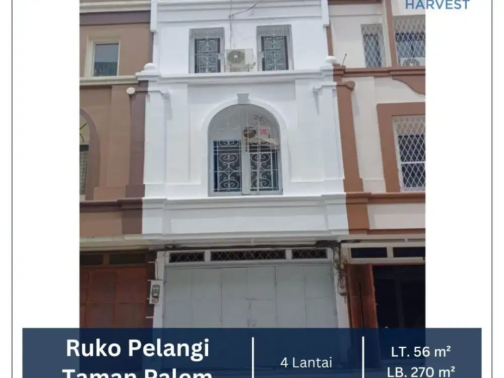 DISEWA MURAH RUKO PELANGI LOKASI STRATEGIS TAMAN PALEM JAKARTA BARAT