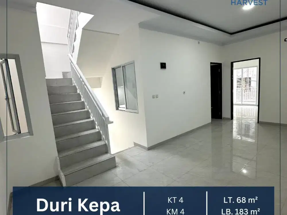 DIJUAL MURAH BRAND NEW HOUSE HANYA ADA 3 UNIT DURI KEPA JAKARTA BARAT