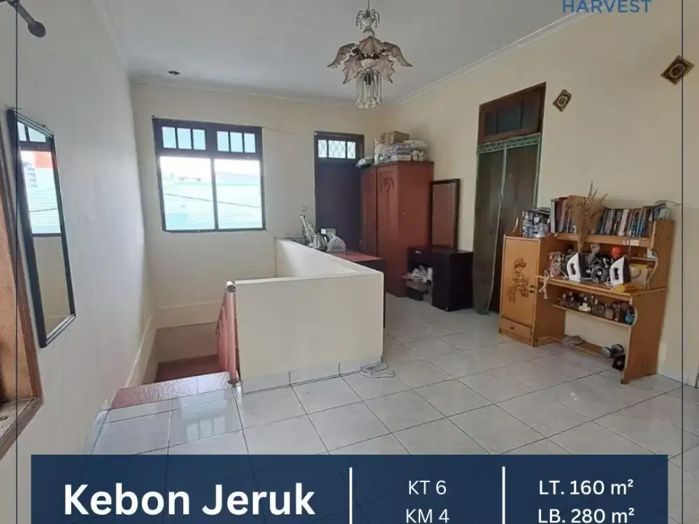 DIJUAL SANGAT MURAH RUMAH SIAP HUNI LT 160M2 KEBON JERUK JAKARTA BARAT
