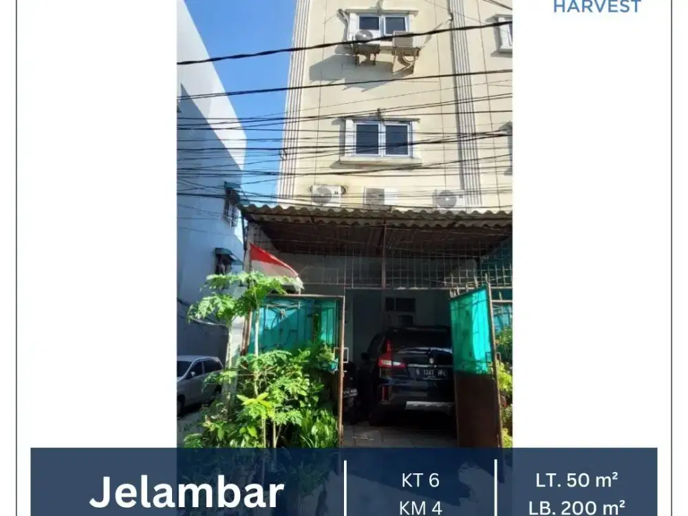 HARGA MURAH RUMAH TINGGAL SIAP HUNI POSISI HOOK JELAMBAR JAKARTA BARAT
