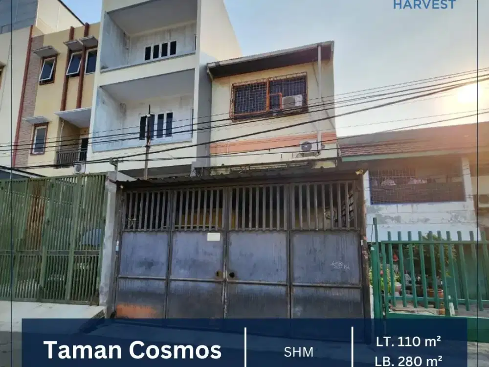 DIJUAL MURAH RUKO LT 110M2 LOKASI STRATEGIS TAMAN COSMOS DURI KEPA