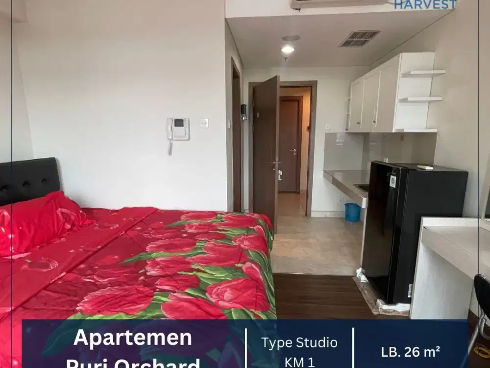 DIJUAL MURAH APARTEMEN PURI ORCHARD TOWER OG TYPE STUDIO SEMI FURNISH