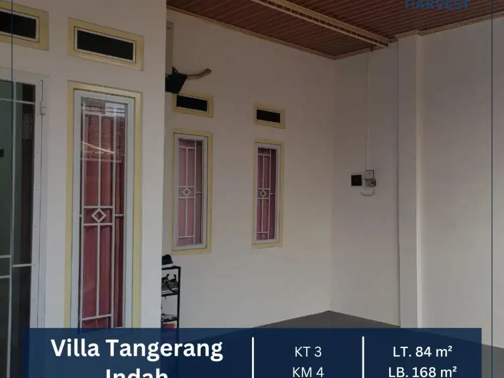 DIJUAL MURAH RUMAH SIAP HUNI LUAS TANAH 84M2 VILLA TANGERANG INDAH
