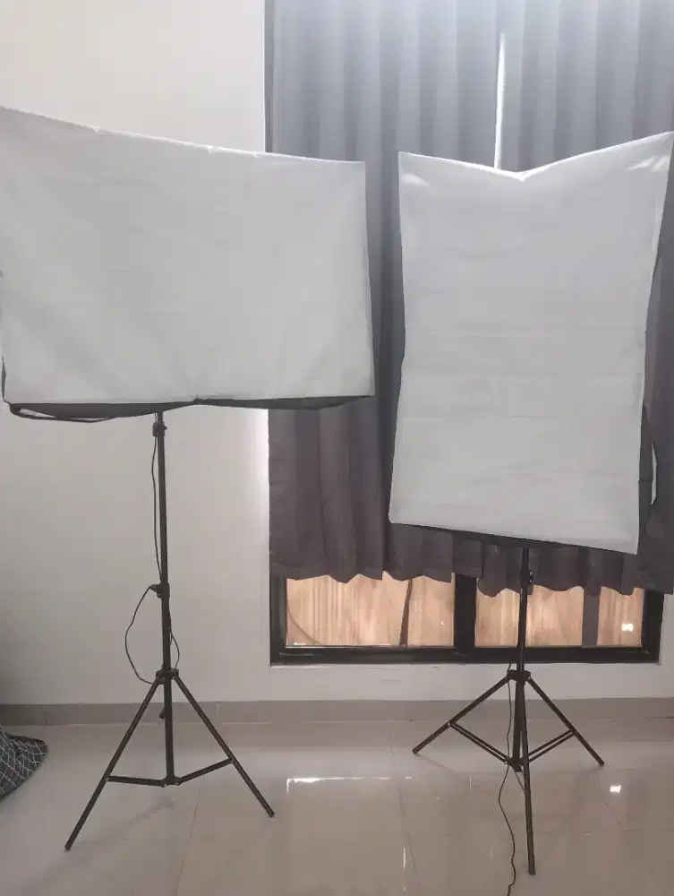 Jual cepat lampu  soft box  2 pcs