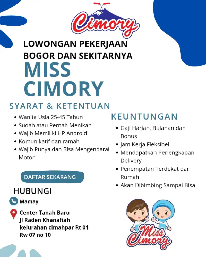 lowongan kerja miss cimory
