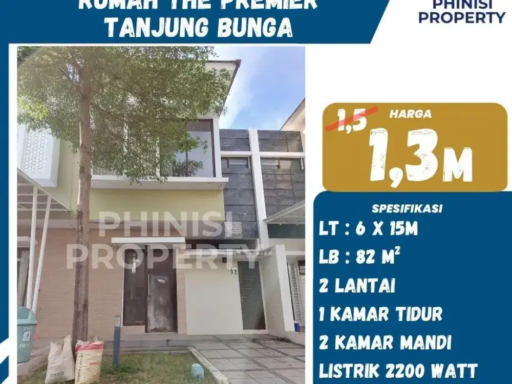 Dijual Rumah Murah di Cluster Premier Tanjung Bunga WaterFront City