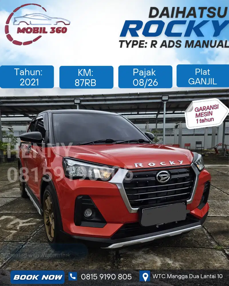 Rocky R ADS manual tahun 2021 warna Merah
