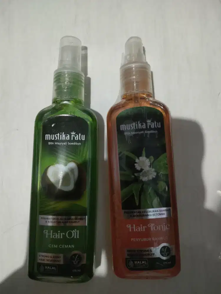 Hair Oil & Hair Tonic Mustika Ratu Bekas Gratis