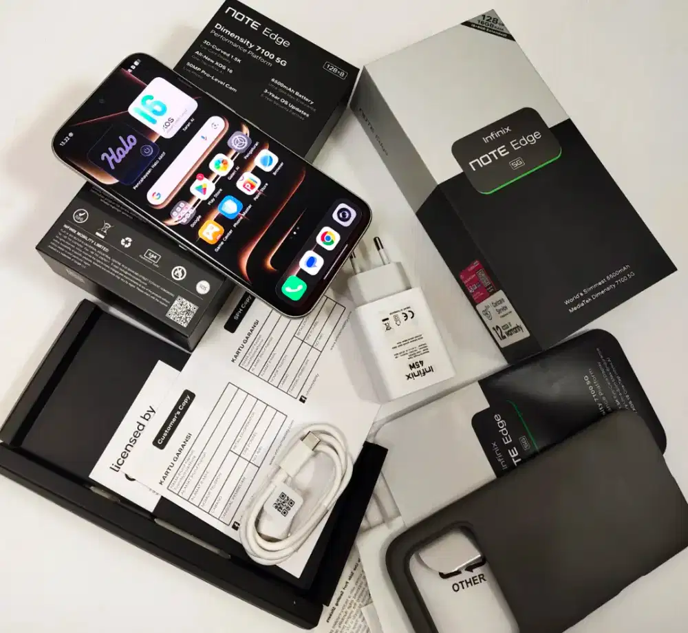 Infinix note edge 5G ram 8/128GB