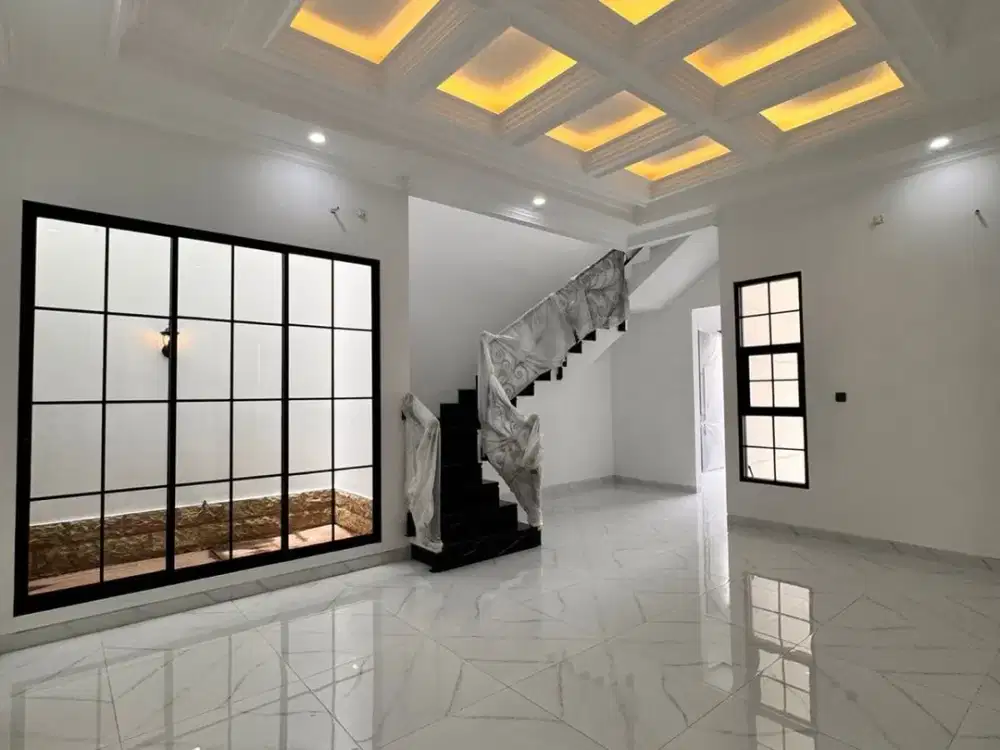 Dijual Rumah Baru Gress Babatan Pantai Semi Klasik Minimalis Lt 153m 4 Kamar Dekat Galaxy Mall Surabaya Timur