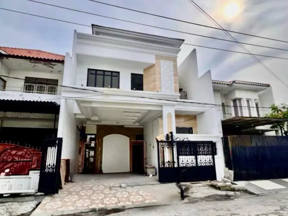 DIJUAL RUMAH BABATAN PANTAI SURABAYA 4KT SEMI KLASIK KENJERAN PAKUWON