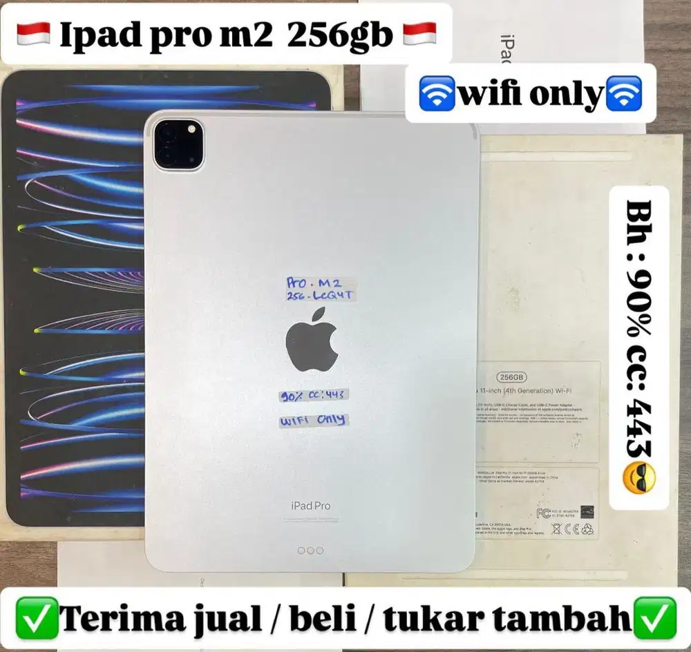 ipad pro M2 256gb fullset