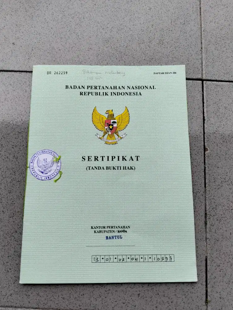 Dijual tanah pekarangan