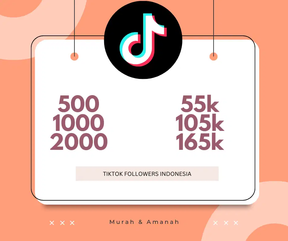 jasa boost Followers TikTok Murah & Bergaransi