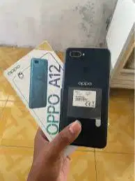 SECOND RESMI OPPO A12 4/64GB NORMAL PEMAKAIAN BISA TT/JUAL/BELI