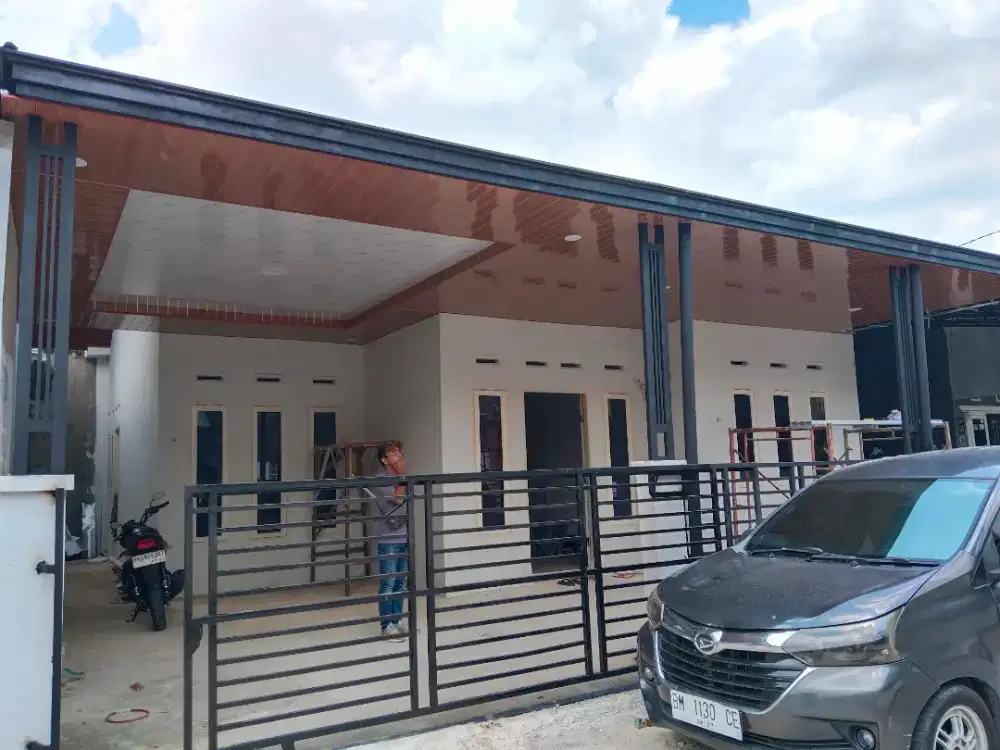 Kanopi minimalis plus plafon pvc