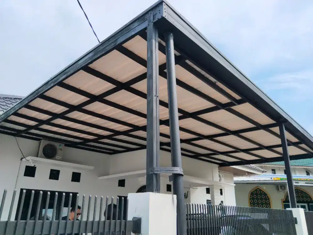 Kanopi Baja ringan Atap uvpc