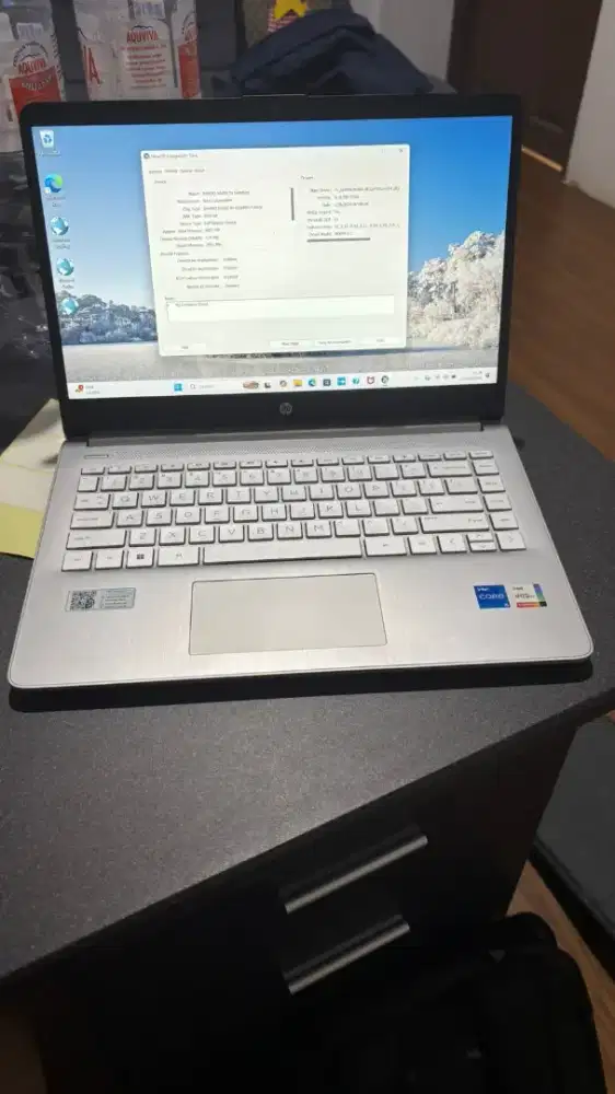 Laptop hp 14s core i5 gen 12 ram 8gb SSD 512gb 14 Mulus
