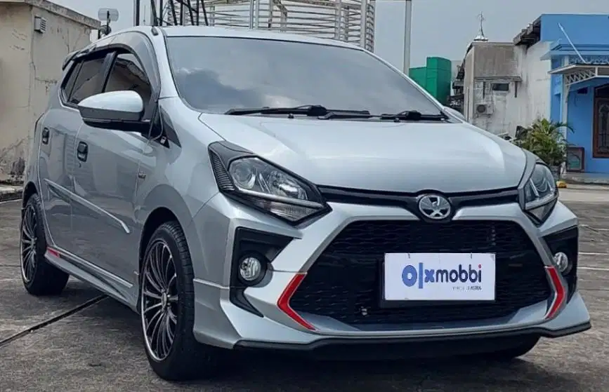 TDP 7,JT, Toyota Agya 1.2 G TRD Sportivo Bensin-AT Silver 2019