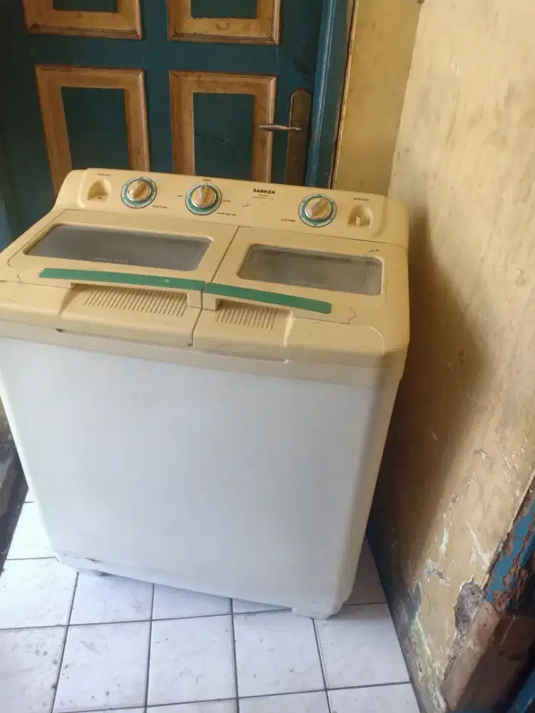 Jual mesin cuci Sanken kapasitas 10 kg mesin ori normal bisa diantar