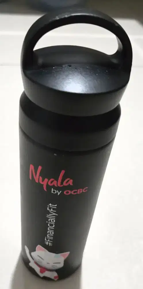 Jual murah botol minuman termos hitam NYALA asli ori pabrikan