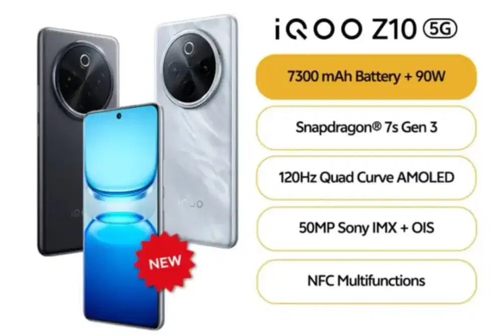 Iqoo Z10 5G 8/256 gb New Garansi Resmi