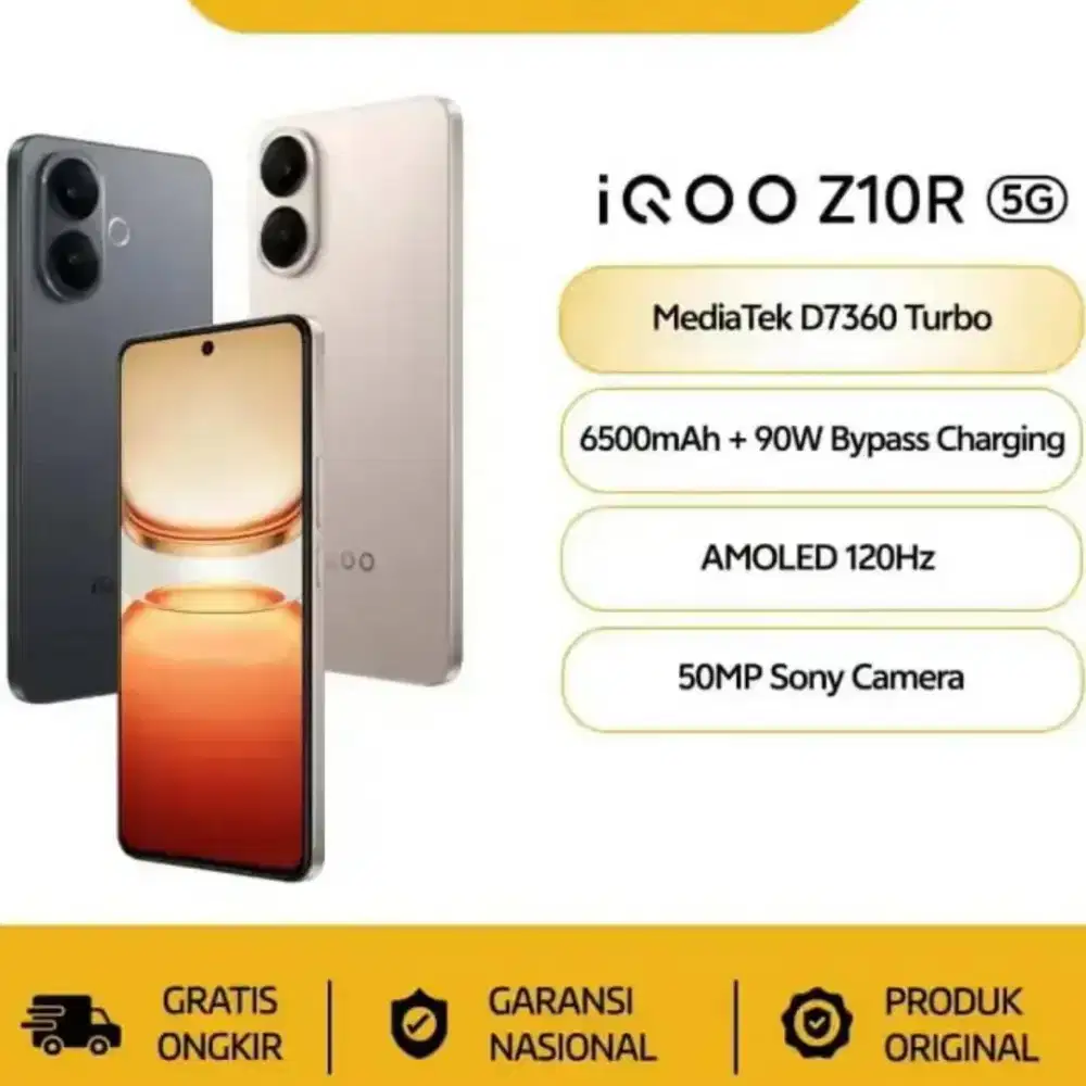 Iqoo Z10R 5G 8/256 gb New Garansi Resmi