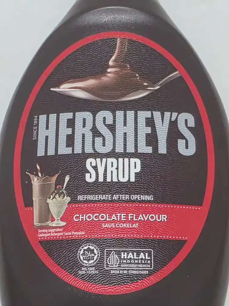 Hershey’s Syrup Chocolate 623g 680ml Segel Exp 23 12 2026