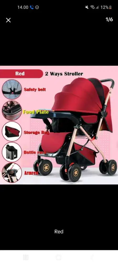 Stroller Bayi merek BEIGE masih baru