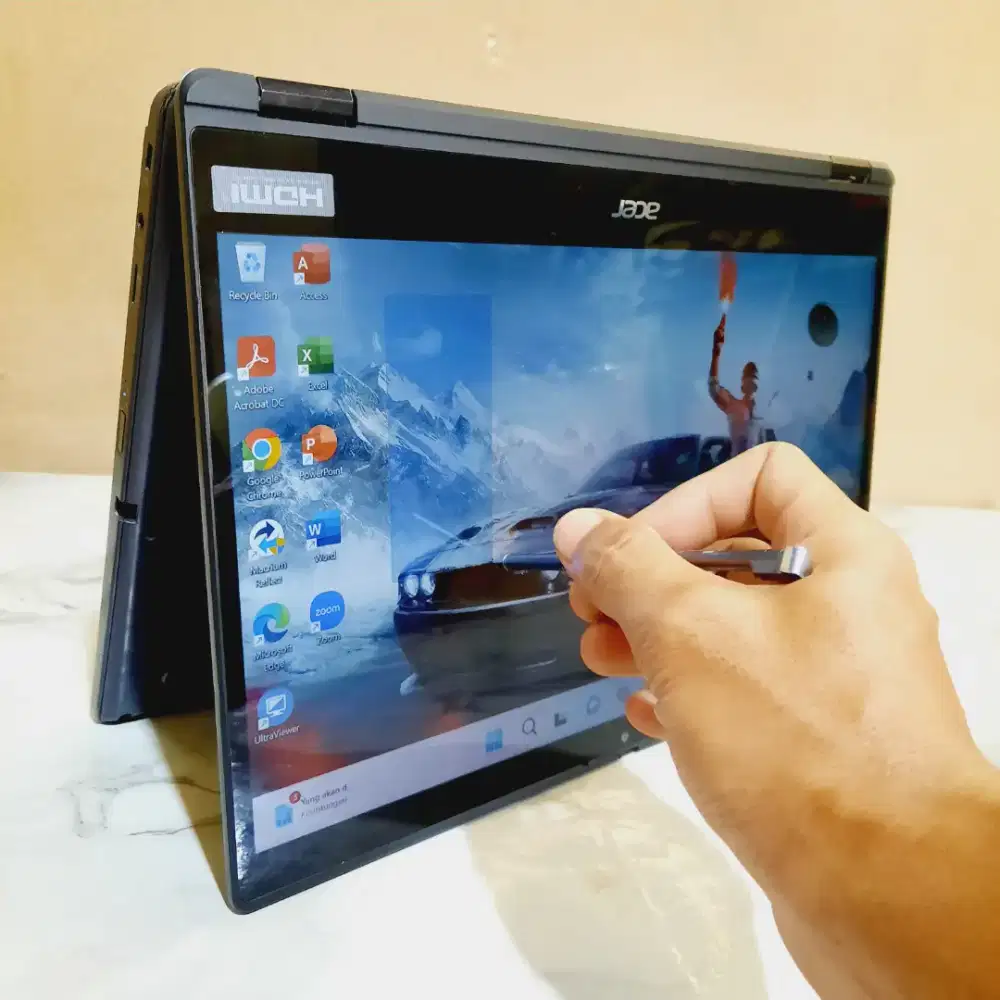 Laptop Acer TravelMate i3 Gen11 RAM 8GB SSD 256GB Touchscreen Flip 360