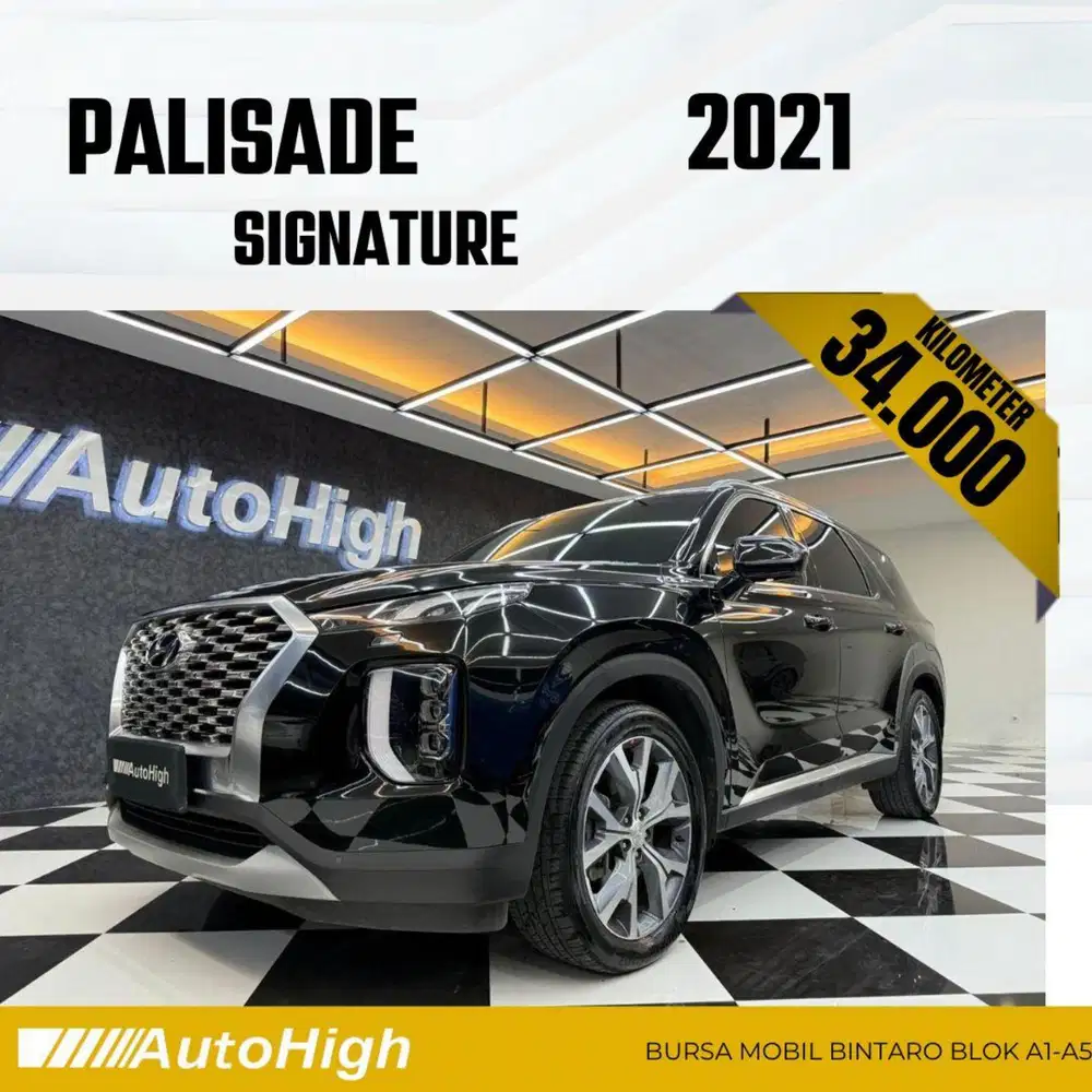 DP10% [Km34.000] Palisade Signature 2021 Black Reg 2022 #AUTOHIGH