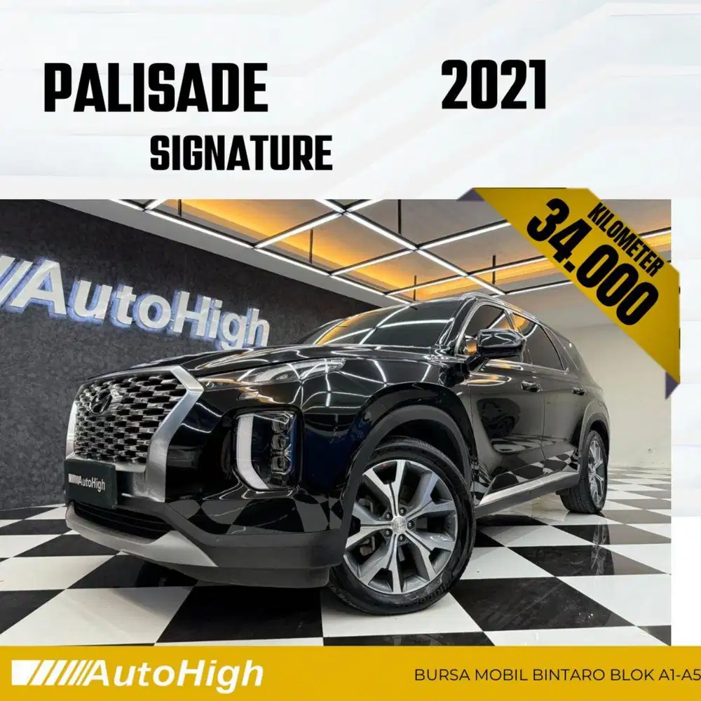 DP10% [Km34.000] Palisade Signature 2021 Black Reg 2022 #AUTOHIGH