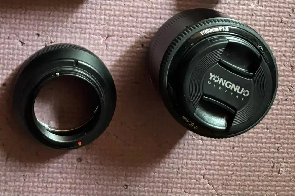 Lensa fix youngnuo dan adapter