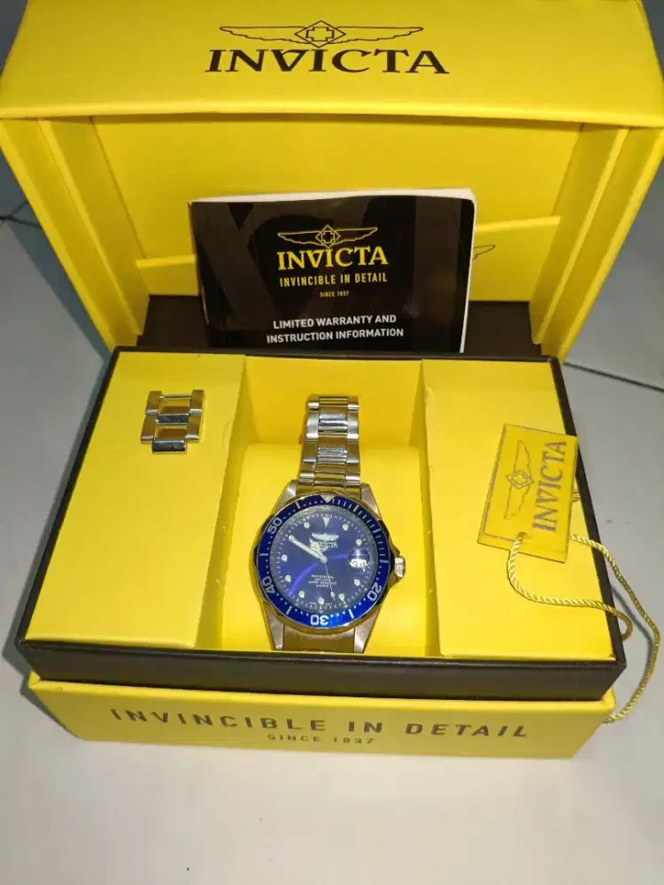 Jam Tangan INVICTA Pro Diver 17048 Blue Dial Diver Watch Pro Divers