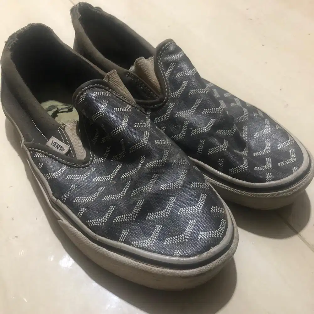 VANS X Christopher Watson Goyard slip on sneakers
