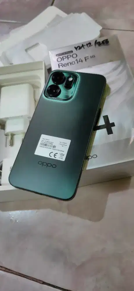 Reno 14f 5G NFC ram 12+13/256gb fulset ORI Mulus kyx baru