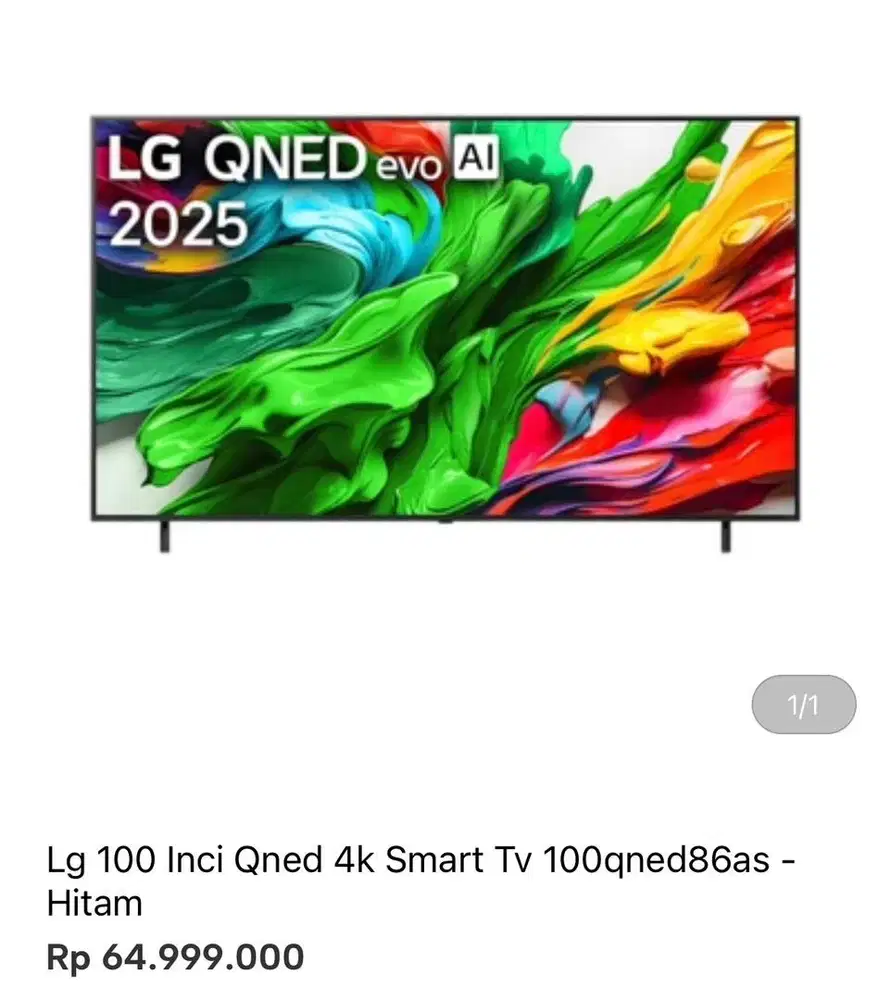 LG SMART TV 4K QNED 100 inci