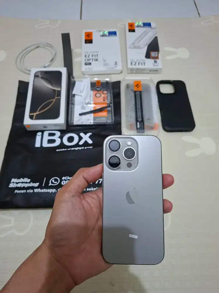 Apple iPhone 16 Pro 128GB, Natural Titanium RESMI iBox