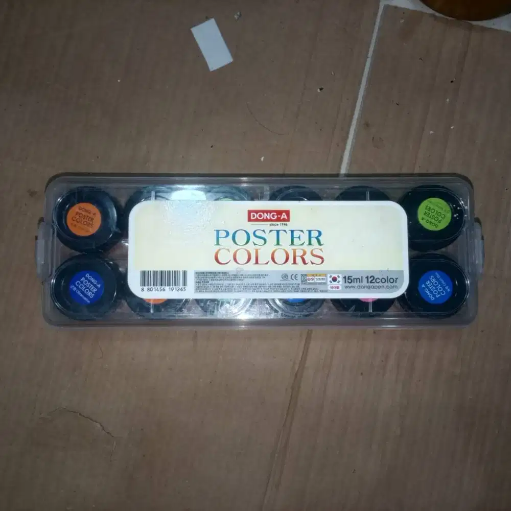 DONG-A Poster Colors / Cat Poster / Cat Air 12 Warna 15ML