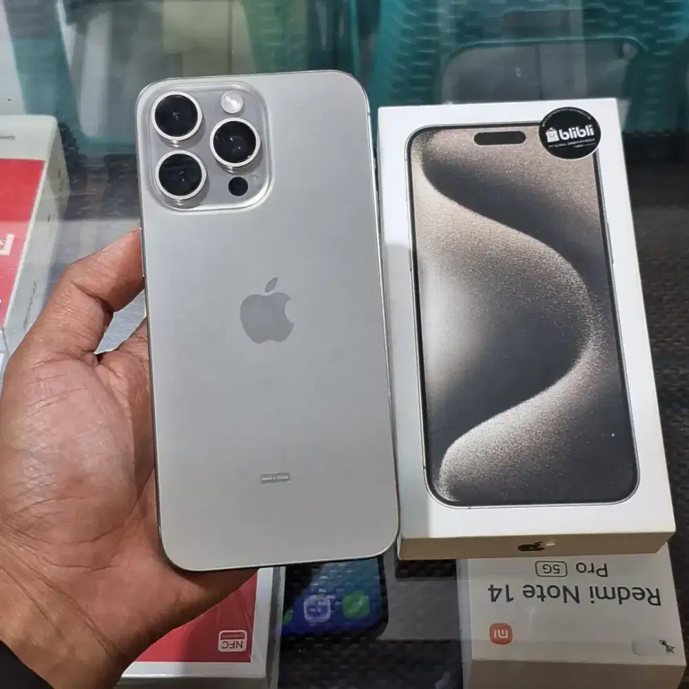 iPhone 15 pro max 256gb Garansi Resmi ibox fulset Original