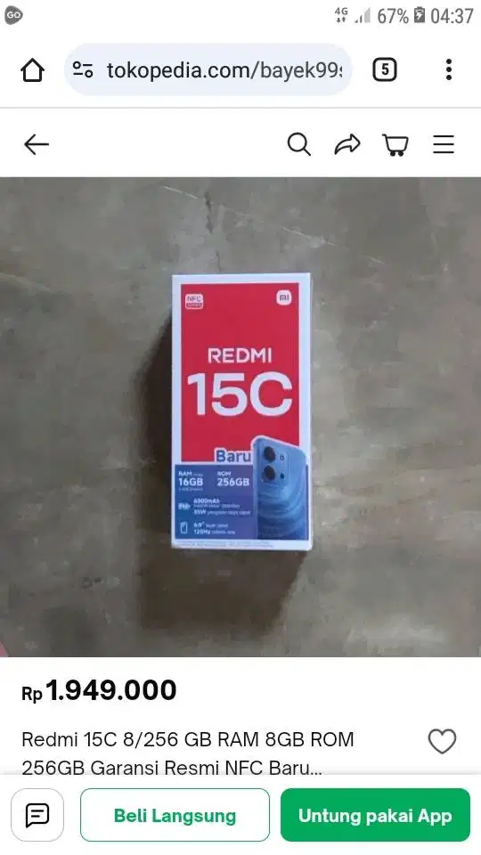 Redmi 15c ram8+8
