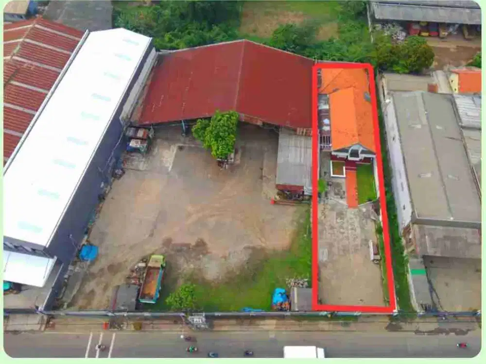 TANAH KOSONG MURAH  JL RAYA 800 METER KARAWACI KOTA TANGERAN