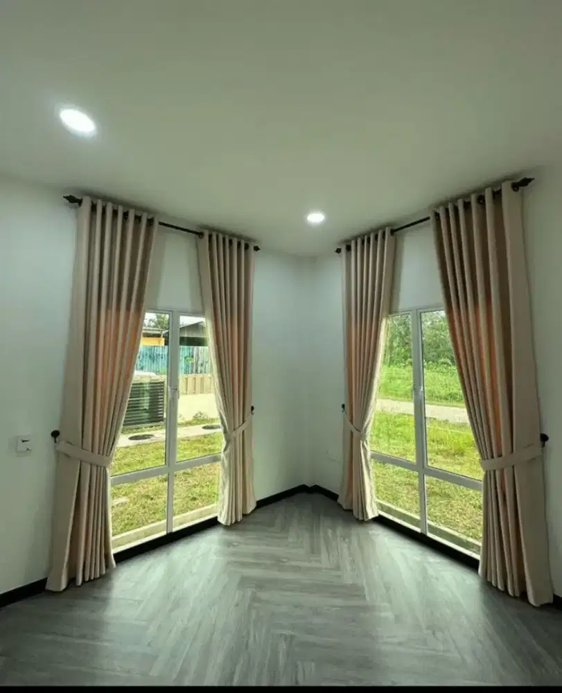 Gordyn impor bahan blackout tebal model minimalis/Tirai kantor