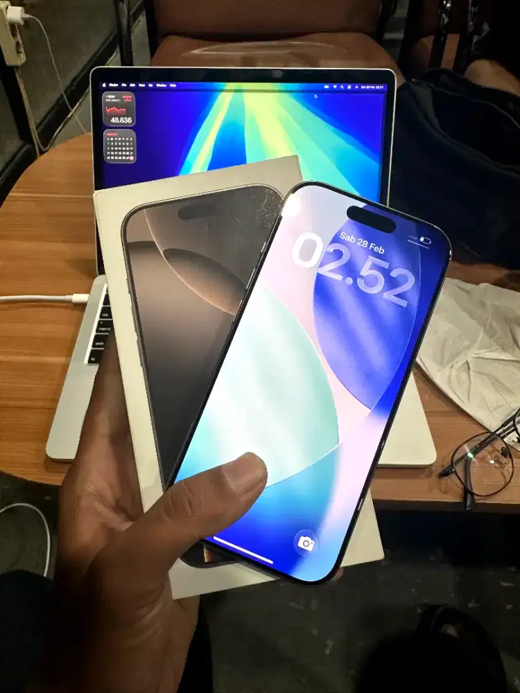 Iphone 16 pro 128gb Dessert titanium ibox garansi on sampai 10/2026