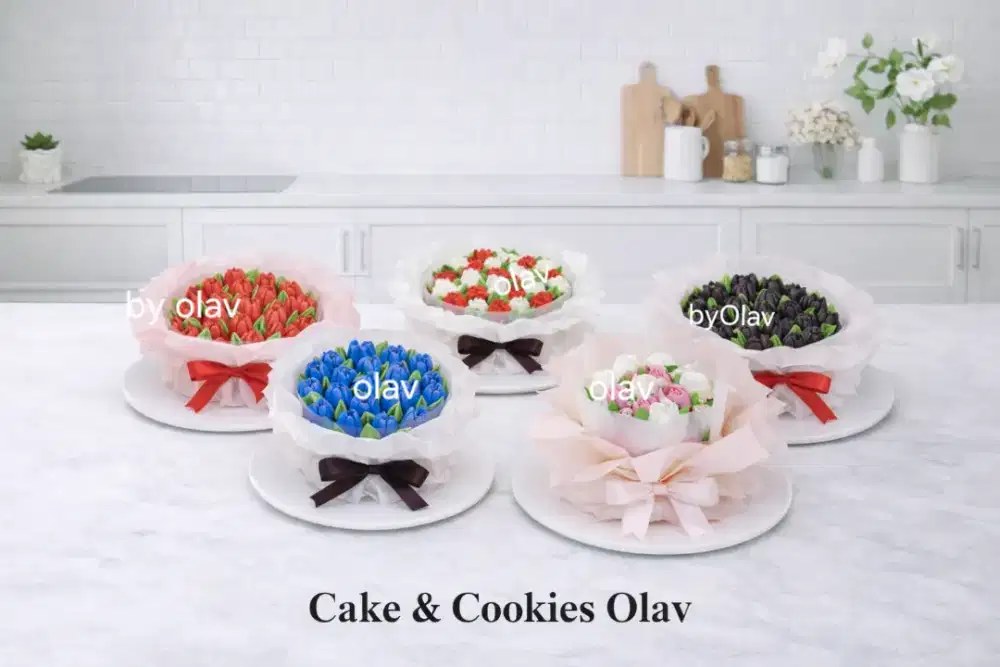 Bucket Cake Bunga , bouquet cake flower   , cake birthday