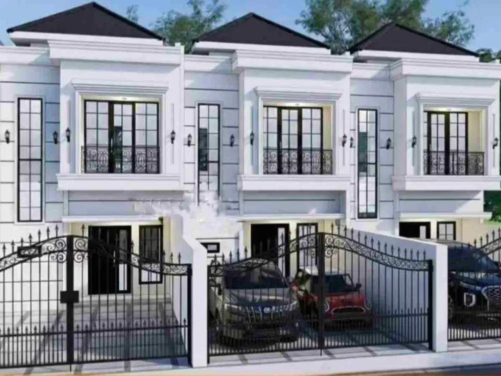 Dijual Rumah Baru Modern Clasic 2 Lantai di Komplek kav DKI Jakarta timur